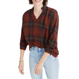 Madewell Highroad Plaid Popover Shirt